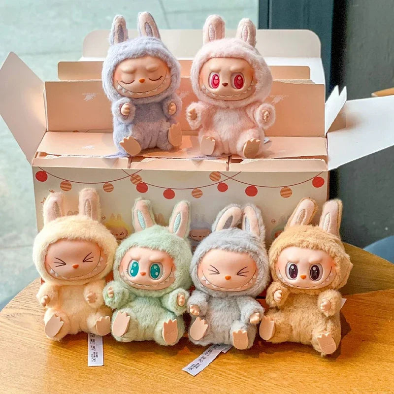 Hot 2 LABUBU THE MONSTERS Sitting Party Vinyl Plush Blind Box Ornament pendant gift