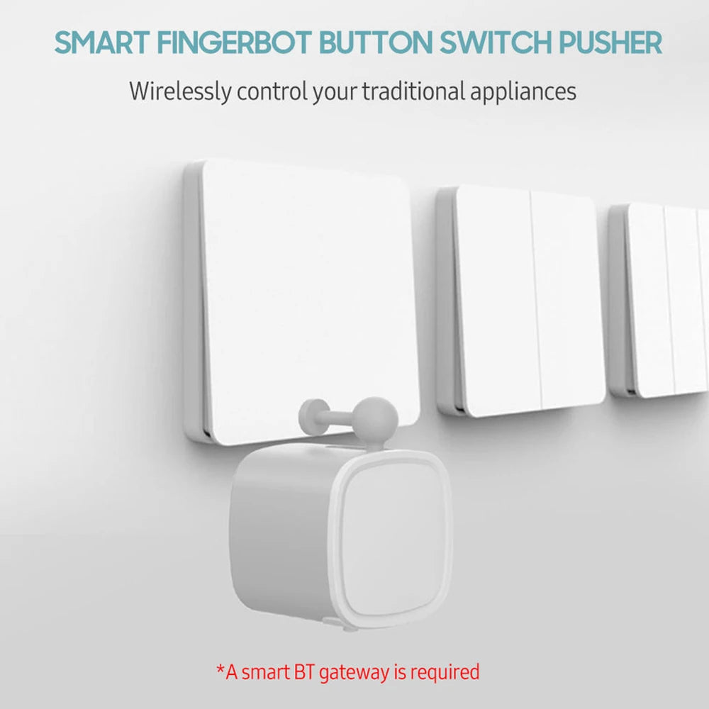 Bluetooth Finger Robot Switch Button Pusher and Tuya Bluetooth Gateway for Choosing