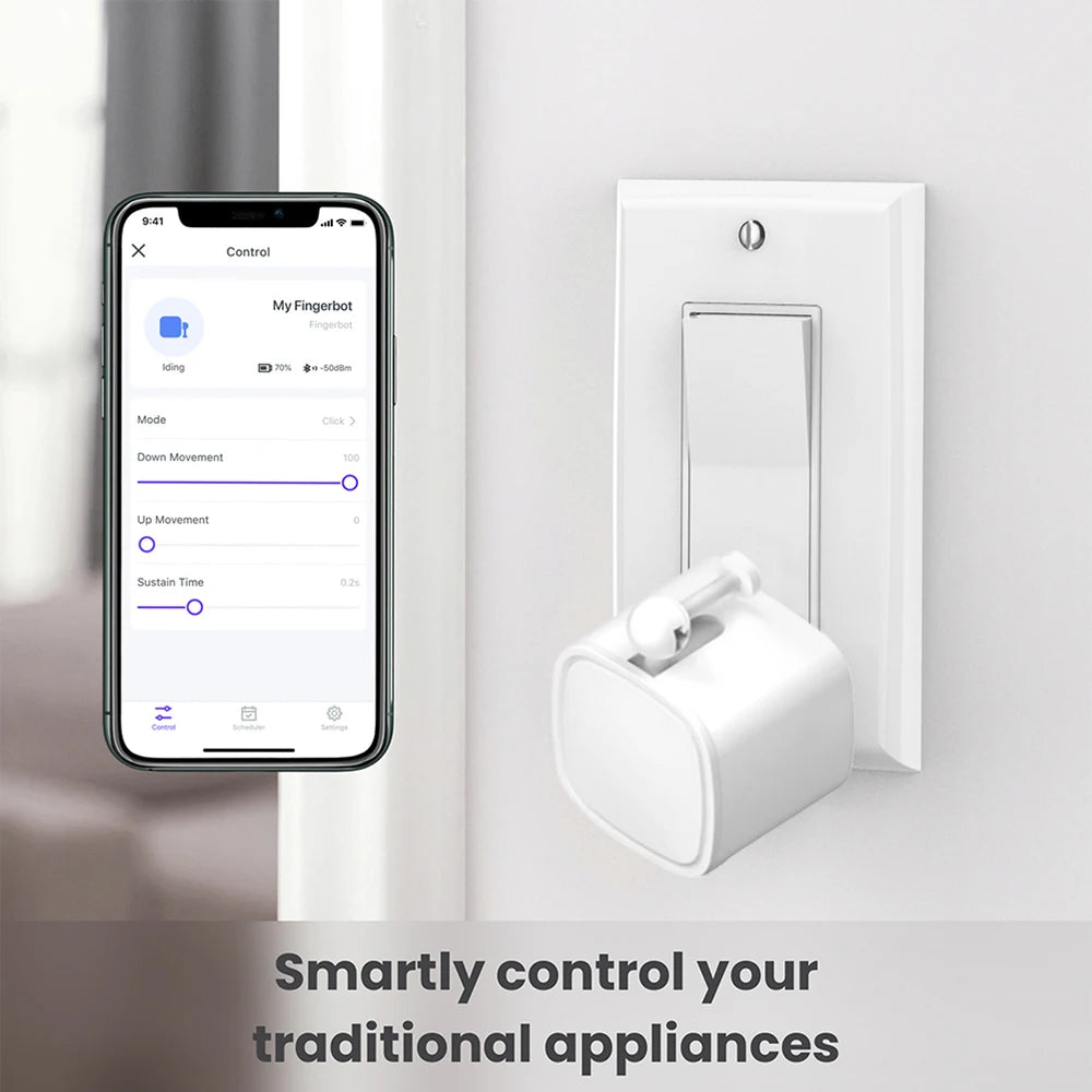 Bluetooth Finger Robot Switch Button Pusher and Tuya Bluetooth Gateway for Choosing