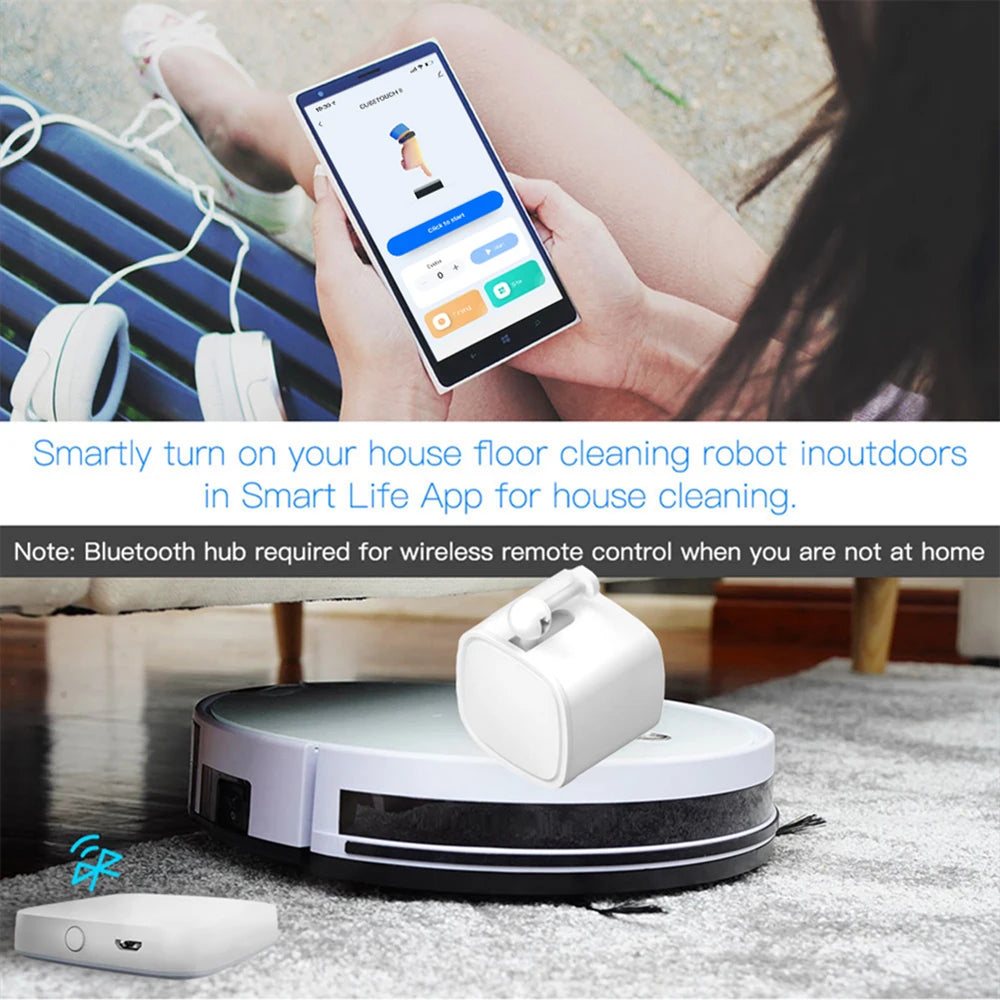 Bluetooth Finger Robot Switch Button Pusher and Tuya Bluetooth Gateway for Choosing