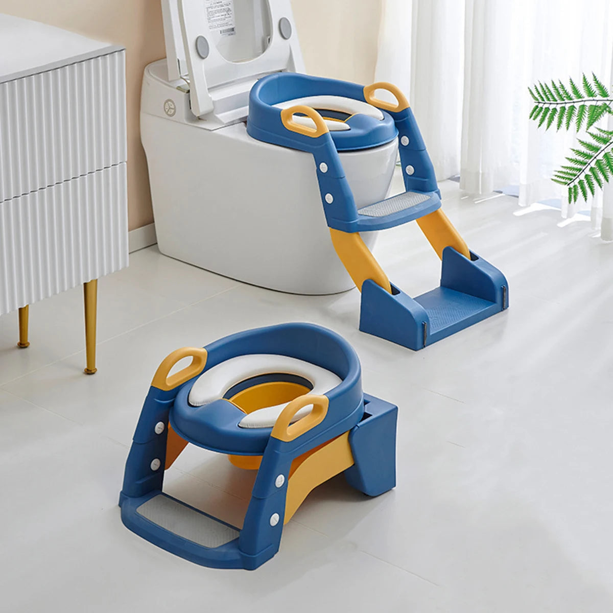 Children's toilet seat Step toilet for baby boys and girls auxiliary cushion stand step stool children's urine bucket